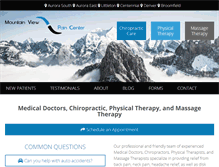 Tablet Screenshot of mountainviewpaincenter.com